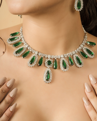Emerald Royale Necklace Set