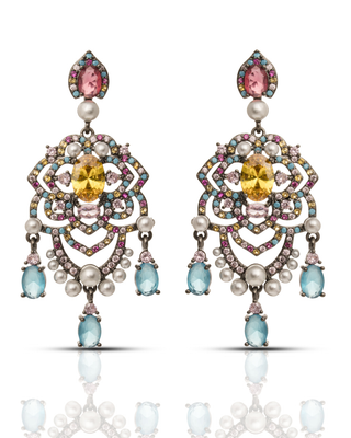 Multicolor Chandelier Earrings