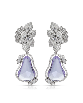 Bloom Crystal Drop Earrings