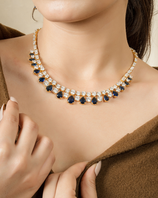 Midnight Royale Crystal Necklace