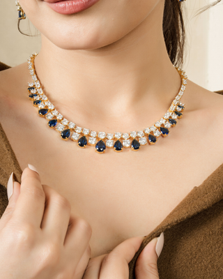 Midnight Royale Crystal Necklace