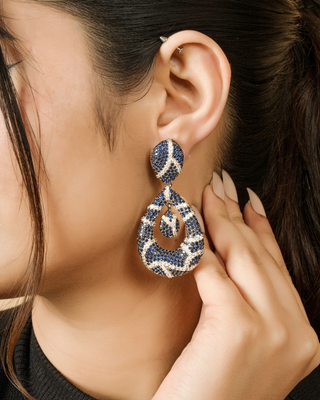 Sapphire Cascade Earrings