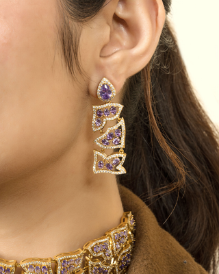 Lavender Luxe Drop Earrings