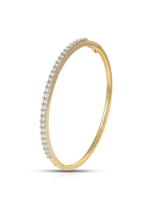 Gold Diamond-Line Classic Bangle