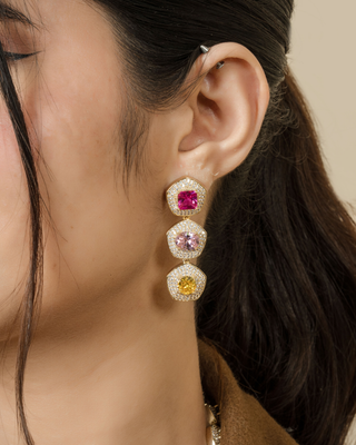 Truity Fruity Crystal Drop Earring ( Only Available with necklace set )