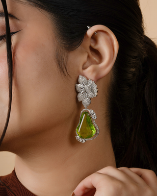 Bloom Crystal Drop Earrings