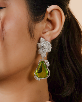 Bloom Crystal Drop Earrings