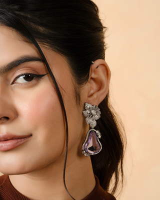 Bloom Crystal Drop Earrings