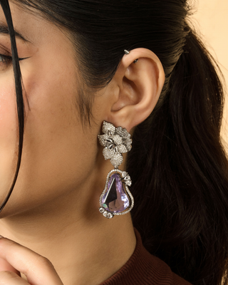 Bloom Crystal Drop Earrings