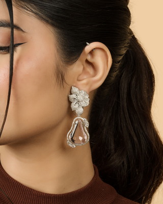 Bloom Crystal Drop Earrings