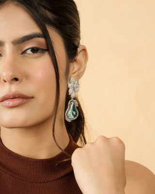 Bloom Crystal Drop Earrings