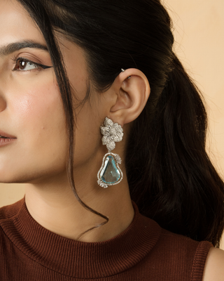 Bloom Crystal Drop Earrings
