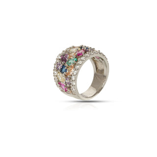 Celestial Confetti Statement Ring