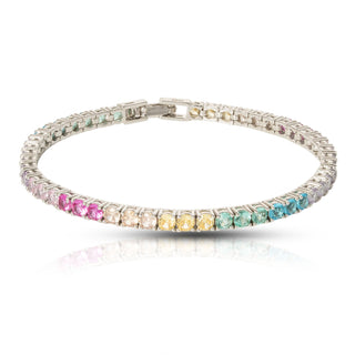 Rainbow Gradient Tennis Bracelet